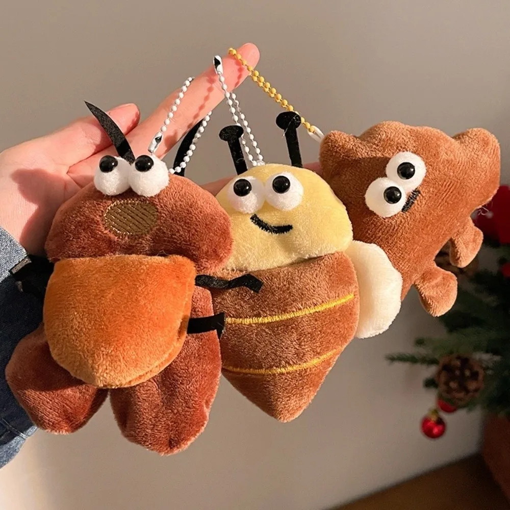 Soft Material Doll Keychain Mini Size Handmade Craft Bag Charm Accessory Creative Design Lightweight Stuffed Toy Pendant