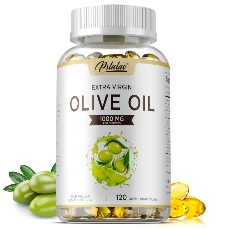 Olive Oil Capsules 1000MG - Antioxidant, Reduces Wrinkles, Improves Digestion, Supports Brain, Heart and Cardiovascular Health