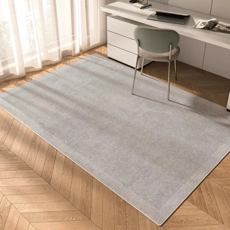 Gray Minimalist PVC Kitchen Floor Mat Anti-fouling Oil-proof Easy Clean Carpets Large Area Non-slip Balcony Leather Rugs Tapis