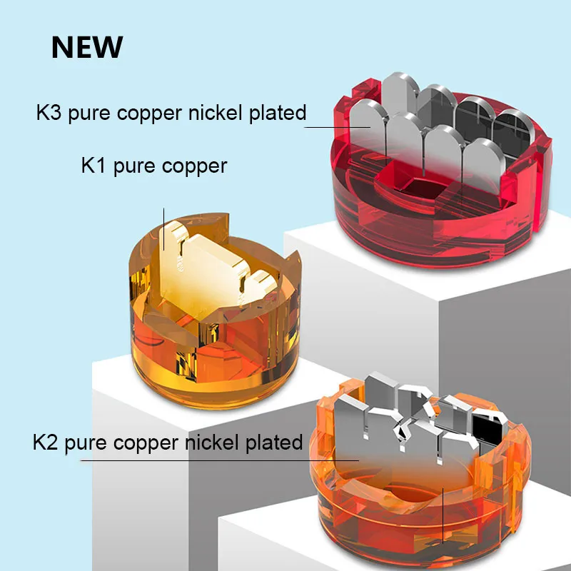 25/50PCS Rj45 Connector Crimp Connection Terminals K1 K2 K3 Connector Waterproof Wiring Ethernet Cable Telephone Cord Terminals