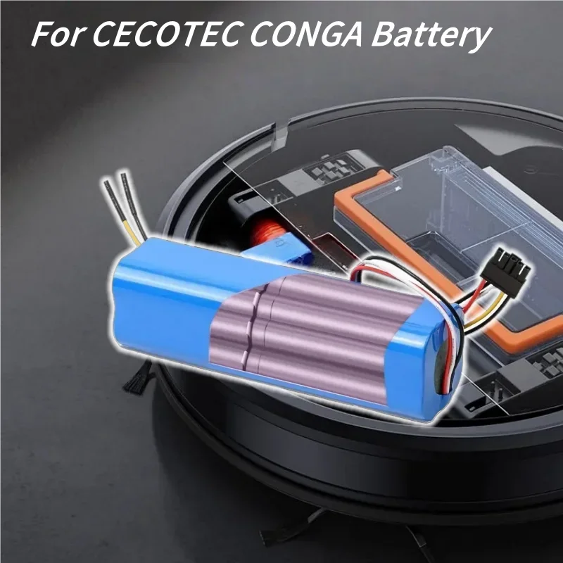 

14.4V 12800mAh 18650 Lithium ion Battery - For CECOTEC CONGA 3090 1690 1890 2090 4090 5090 Robot Vacuum Cleaner