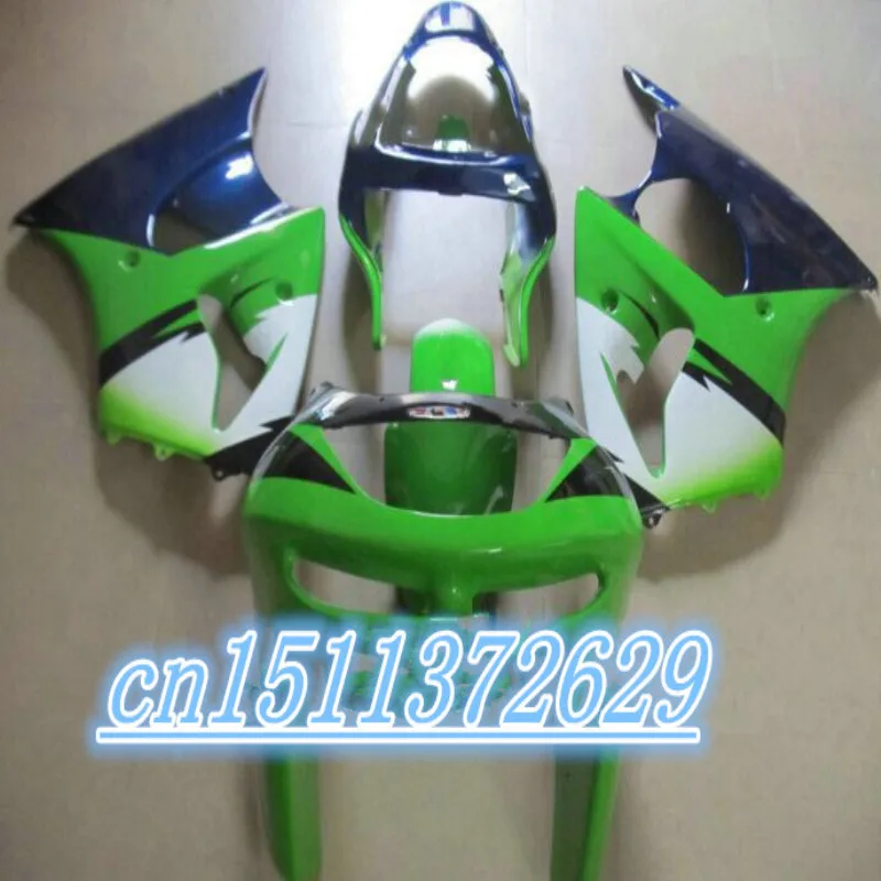 

Green blue 100%NEW fairing Kit for KAWASAKI Ninja ZX-6R 98-99 ZX 6R 1998-1999 ZX6R 98 99 ZX 6R 1998 1999 ABS 100%NEW fair