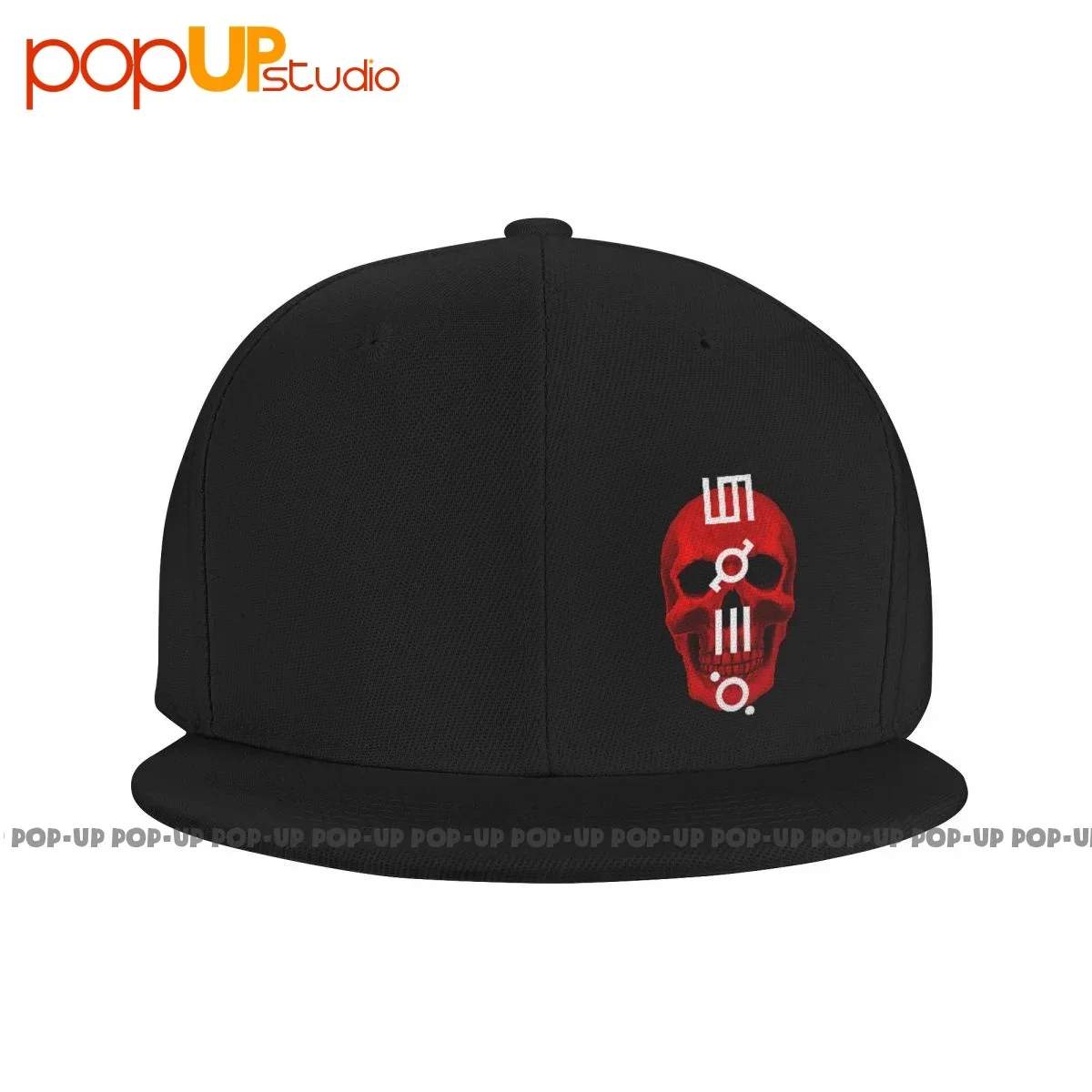 Retro 30 Seconds To Mars Red Skull Graphic Snapback Cap Classic Adjustable Baseball Caps