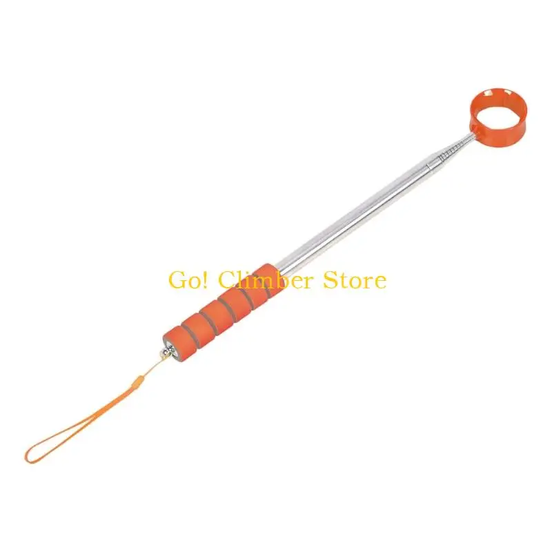 Q84C Portable Golf Ball Grabbers Pick Up Tool Golf Ball Scooper Stainless Steel Telescopic Ball Pickers Golf Accessories