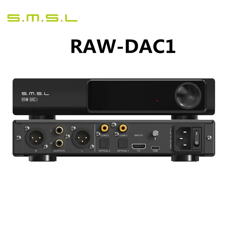 SMSL RAW-DAC1 Decoder MQA MQA-CD AK4191+AK4499EX Bluetooth 5.1 Support LDAC XU316 32Bit/768kHz DSD512 DAC