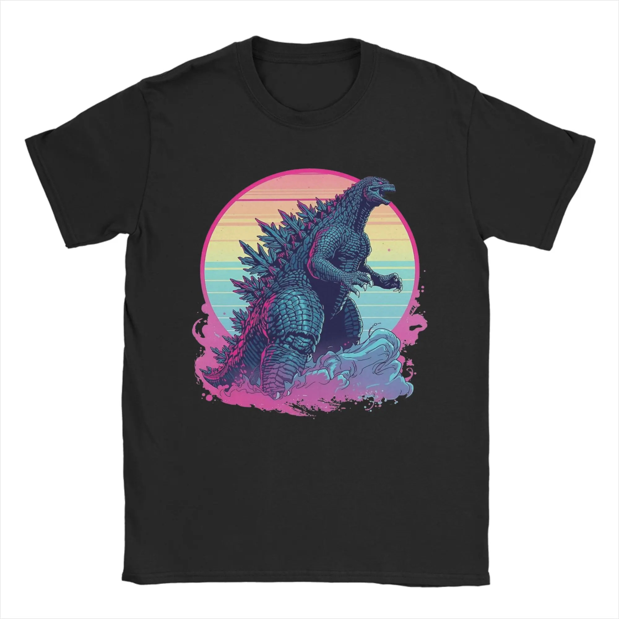 Monster G-Godzillas Men T Shirt  Humorous Tees Short Sleeve O Neck T-Shirts Pure Cotton New Arrival Clothing