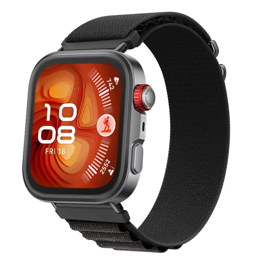 Alpine Loop Nylon Strap for Huawei Watch Fit 4 Pro Sports Replaceable Wristband for Huawei Watch Fit 4/Fit 3 Breathable Bracelet