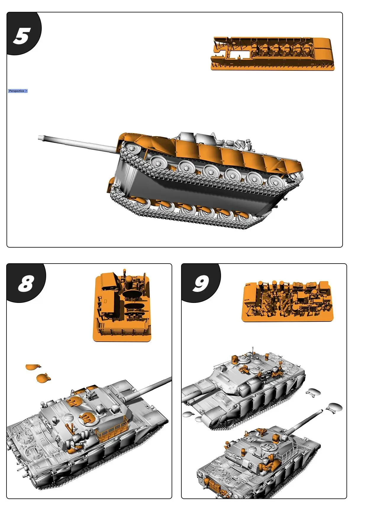 

Brazil Osorio EE-T1/T2 Main Battle Tank SSMODEL SS800 1/56 1/72 1/100 15mm WarGaming 28mm Military Model Kit