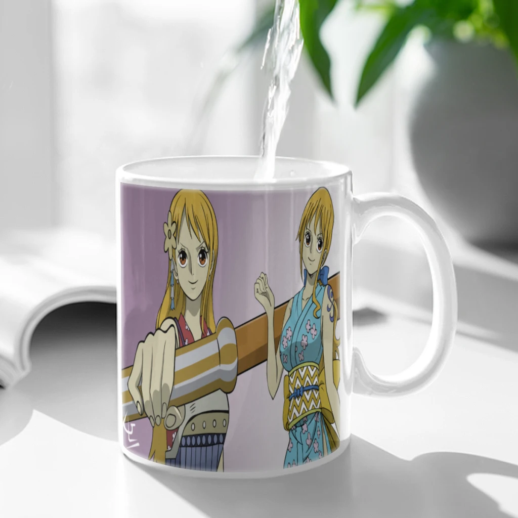 

ONE-PIECE-Luffy-Coffee Mug Ceramic Water Cup Heat Sensitive Coffee Cups Summer Winter Drinkware