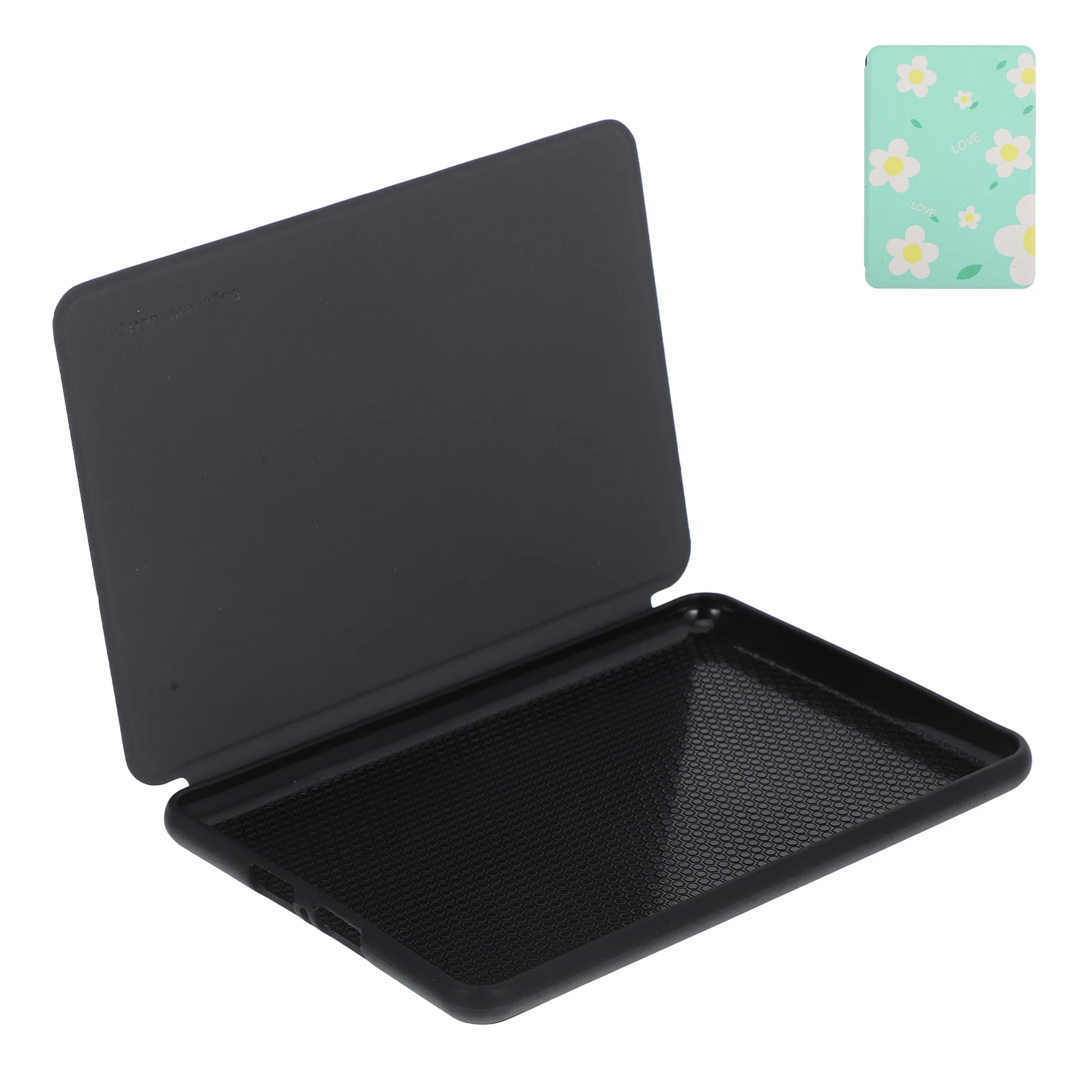 

Silicone E-Book Case Shockproof Scratchproof Sleep Wake Function Floral Pattern Compatible With Kindle Paperwhite 4 Protective