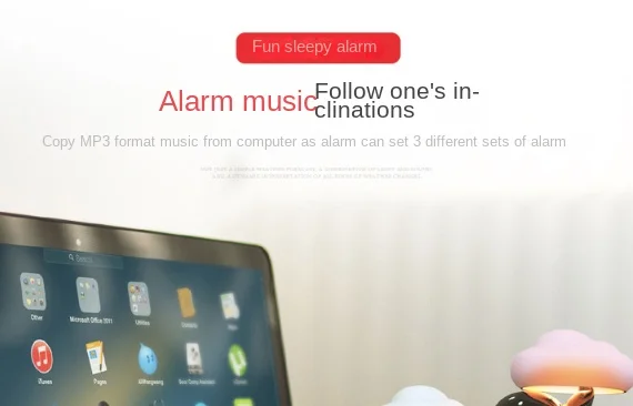 Свет погоды, интеллектуальный датчик, веселый будильник, точные часы, технология голосового зеркала, погодный будильник