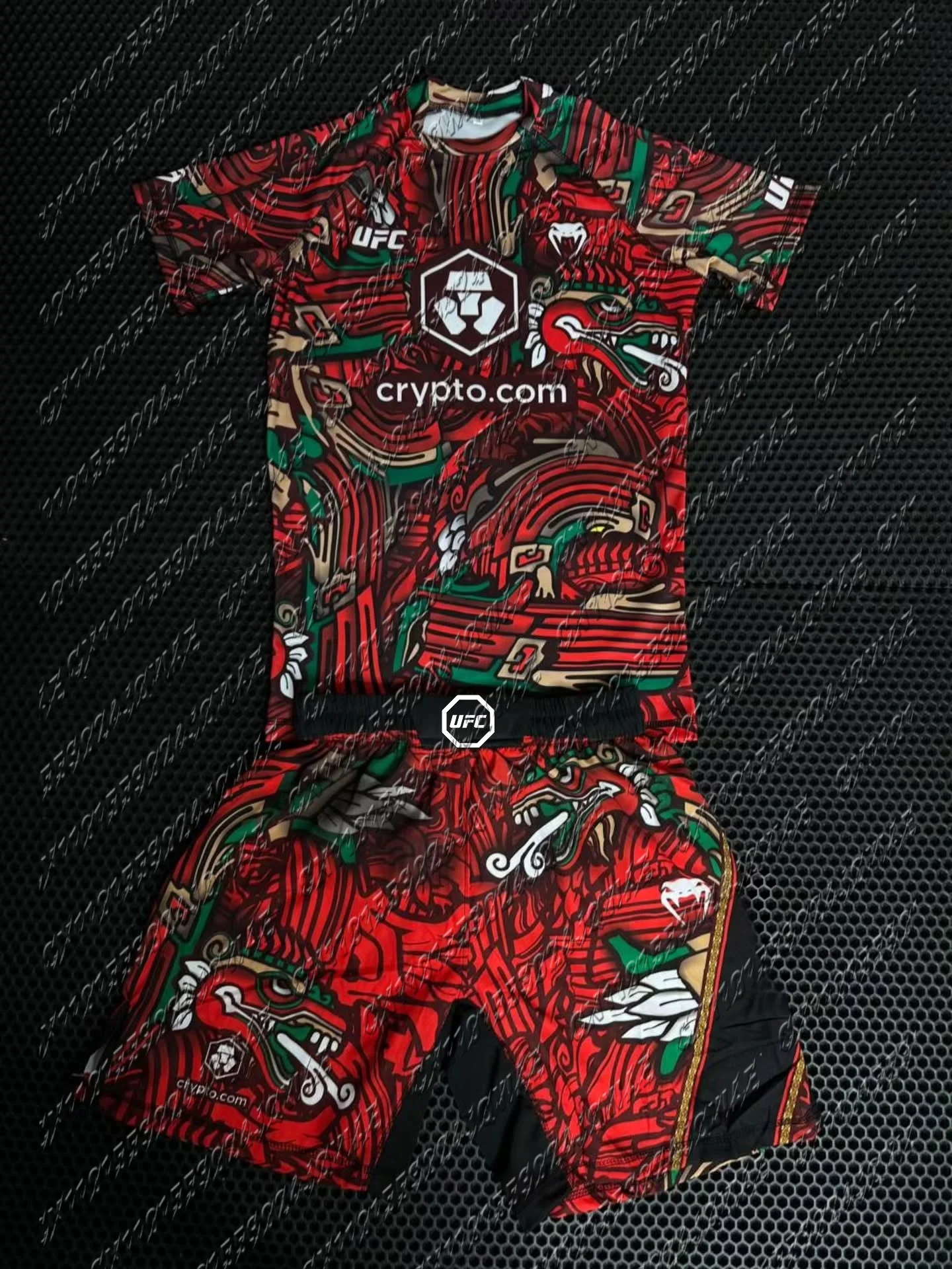 

UFC Top boxer Brandon Moreno Boxing Fighting Event T-shirt Shorts Men Breathable Jersey Wrestling Running Sweat Absorbing Set ﻿