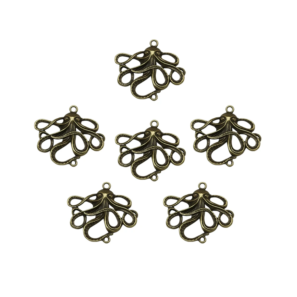 

10 Pcs Alloy Pendant Charms Simple Stylish DIY Jewelry Making Ancient Bronze Color Necklace Accessories Craft