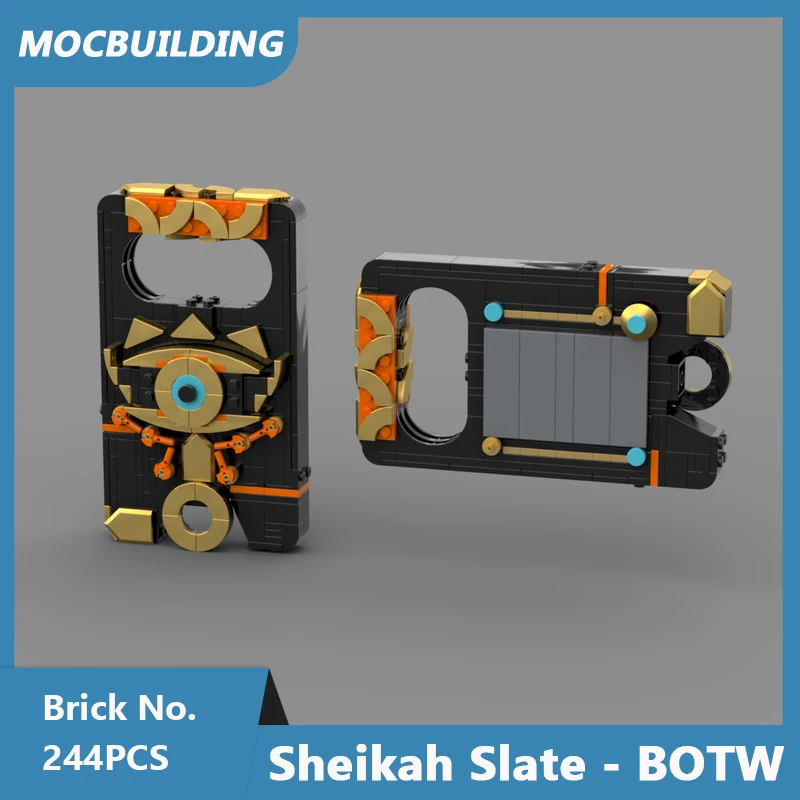 MOC Building Blocks Sheikah Slate - BOTW Breath of the Wild Magical Phone Model DIY Assembled Bricks Children Toys Gifts 244PCS