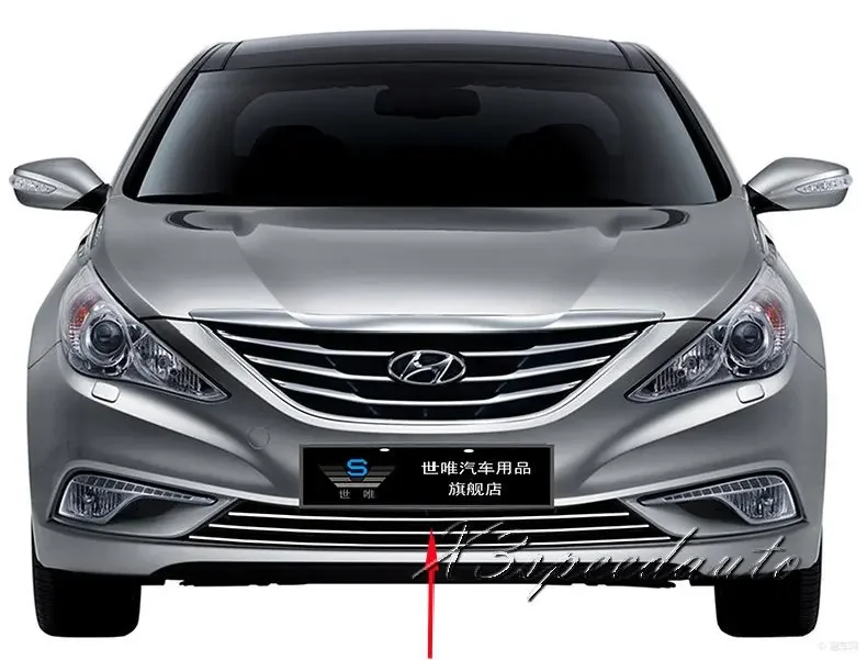 

For Hyundai Sonata 2011-2013 Racing Grill Grille Front Bottom Cover Trim High Quality New Aluminum Alloy