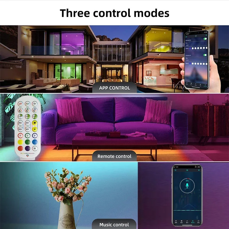 Imagem -03 - Bluetooth Led Neon Strip Lights com Controle Remoto do Aplicativo Luzes de Corda Flexível para Quarto Rgb Room Decor 5v Usb