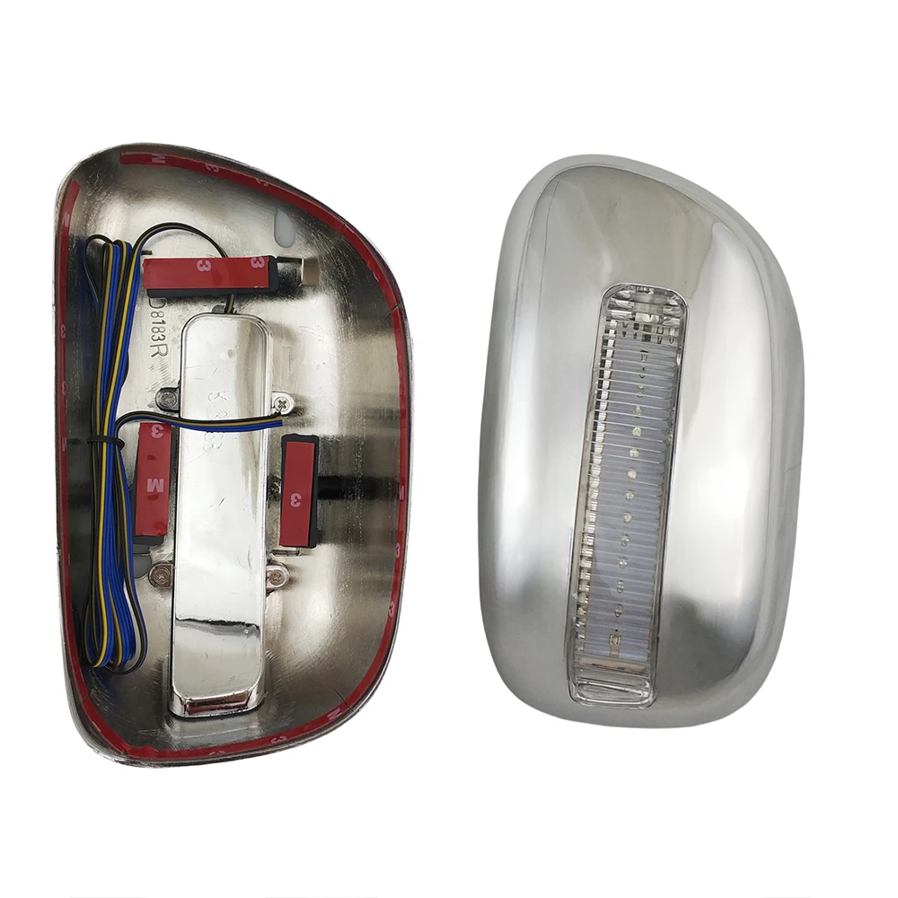 

For Toyota Avanza 2003 - 2011 Car Door Mirror Cover With Led Trim Car Accessories Exterior Decorate Abs Chrome Plated Silver