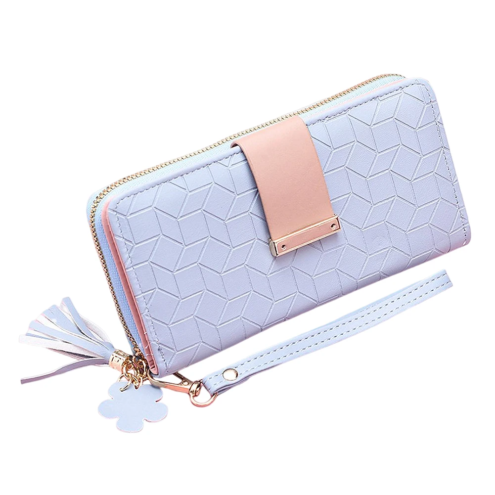 

New Stylish Women's Zipper Wallet With Flower Tassel Multifunctional Lightweight Purse For Bag Shoulder Bag