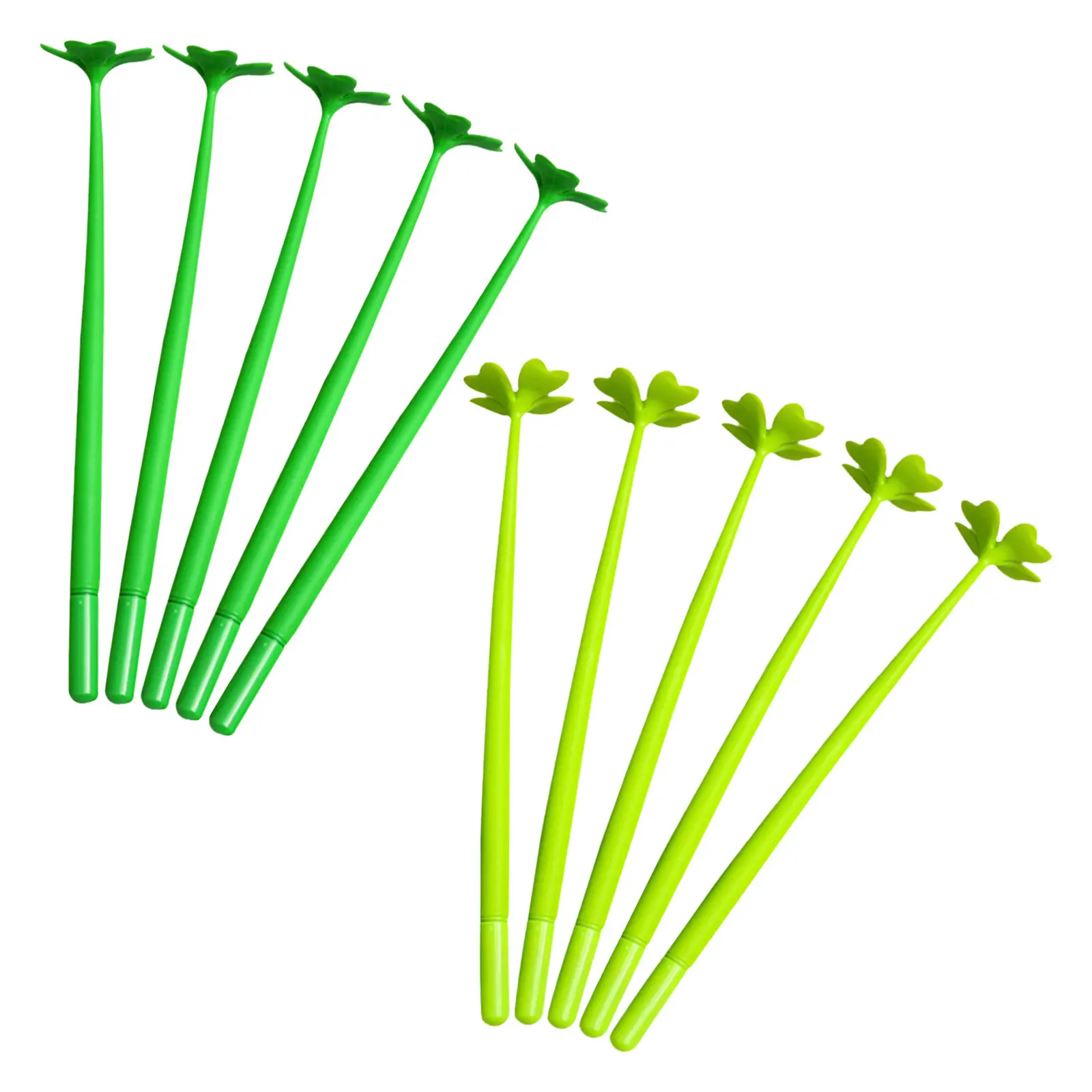 

10Pcs Four-Leaf Gel Ink Pens 0.5mm Smooth Writing Cartoon Office School Student Notes Cute Gifts Gel Ink Pen