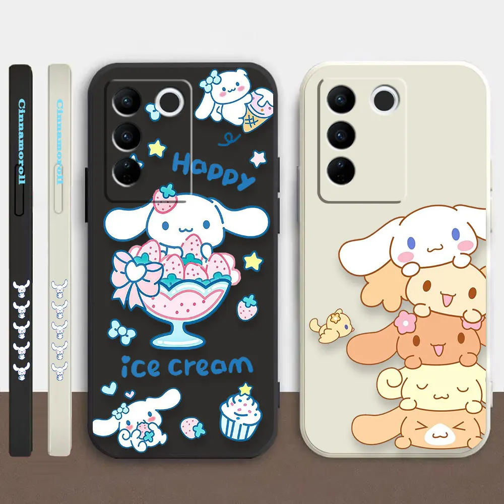 

Phone Case For VIVO S5 S6 S7 S9 S9E S10 S12 S15 S16 S16E V29 V20 V21 V23 V25 V27 PRO 5G Case Cover Funda Shell Cute Cinnamoroll