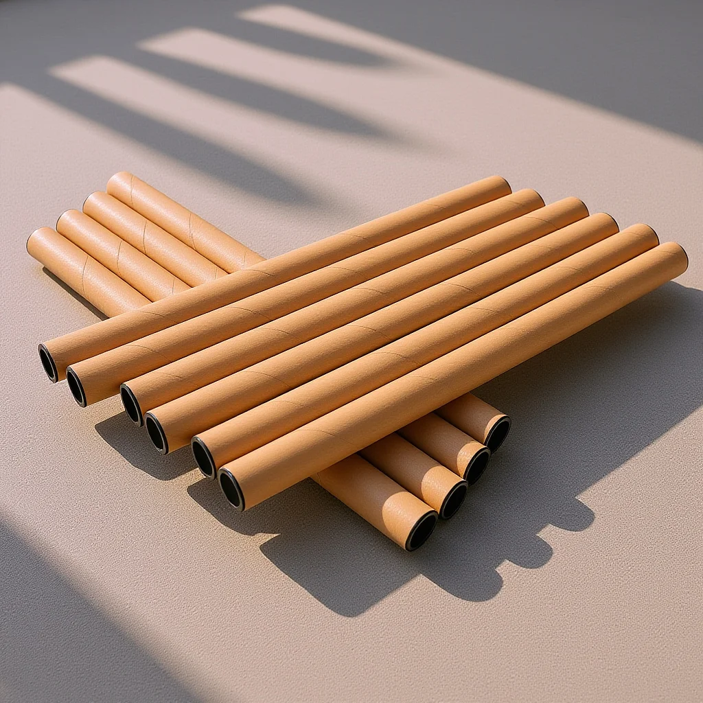 10pcs Brown Cardboard Tubes Poster Storage For Artwork Drawing Mailing Paper Poster Tube Reusable Drafting Tube