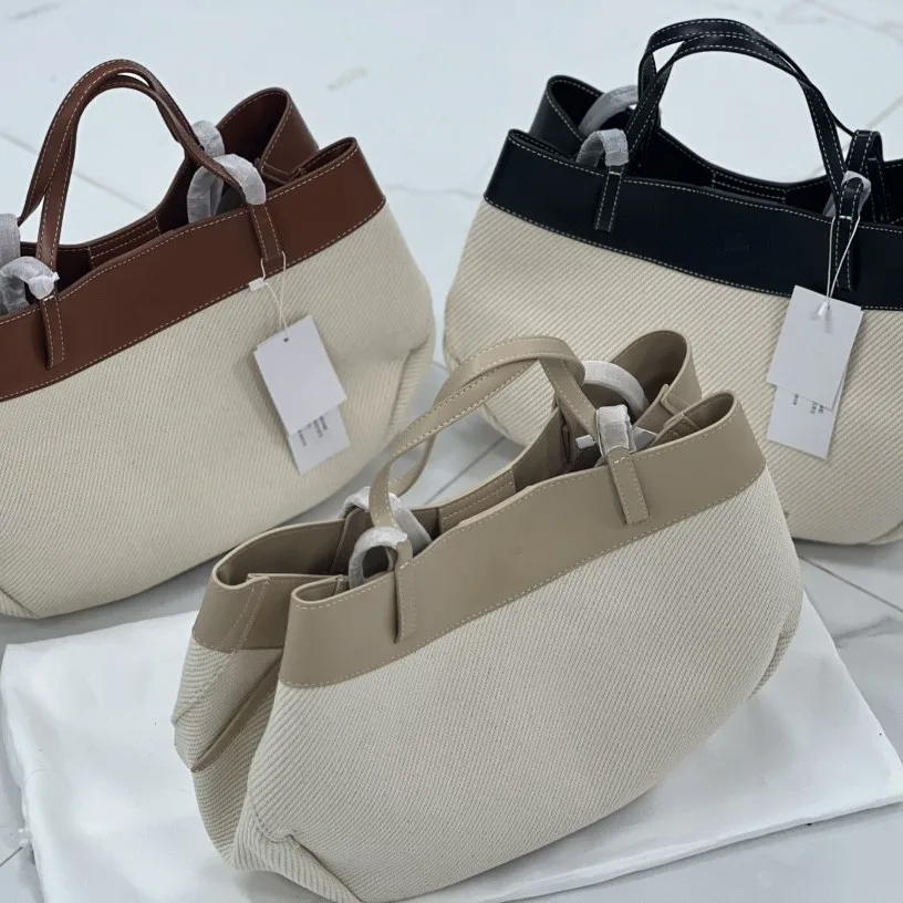 2025 New Women's Large Capacity Spliced ​​Handbag Solid Color Casual Underarm Bag Women's Commuting Shoulder Bag with Wallet