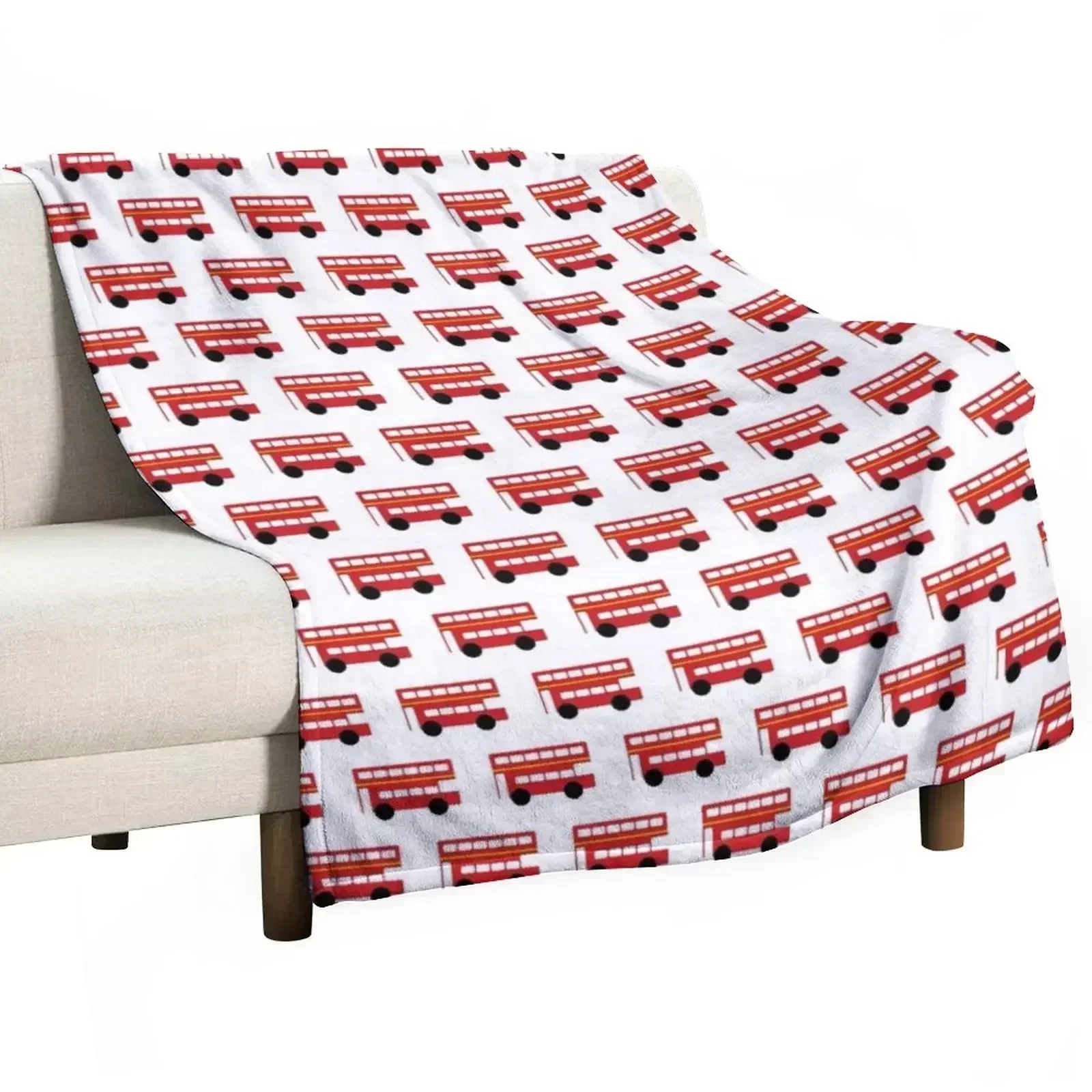 

London Red Bus Throw Blanket blankets and throws Summer Blankets