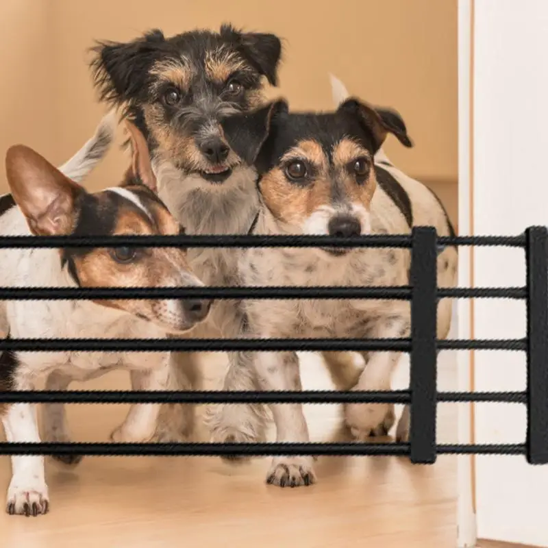 Retractable Dog Gate Extra Wide Dog Gate For Doorways Stairs Hallways Indoor Easy Installation Pet Gates For Puppies