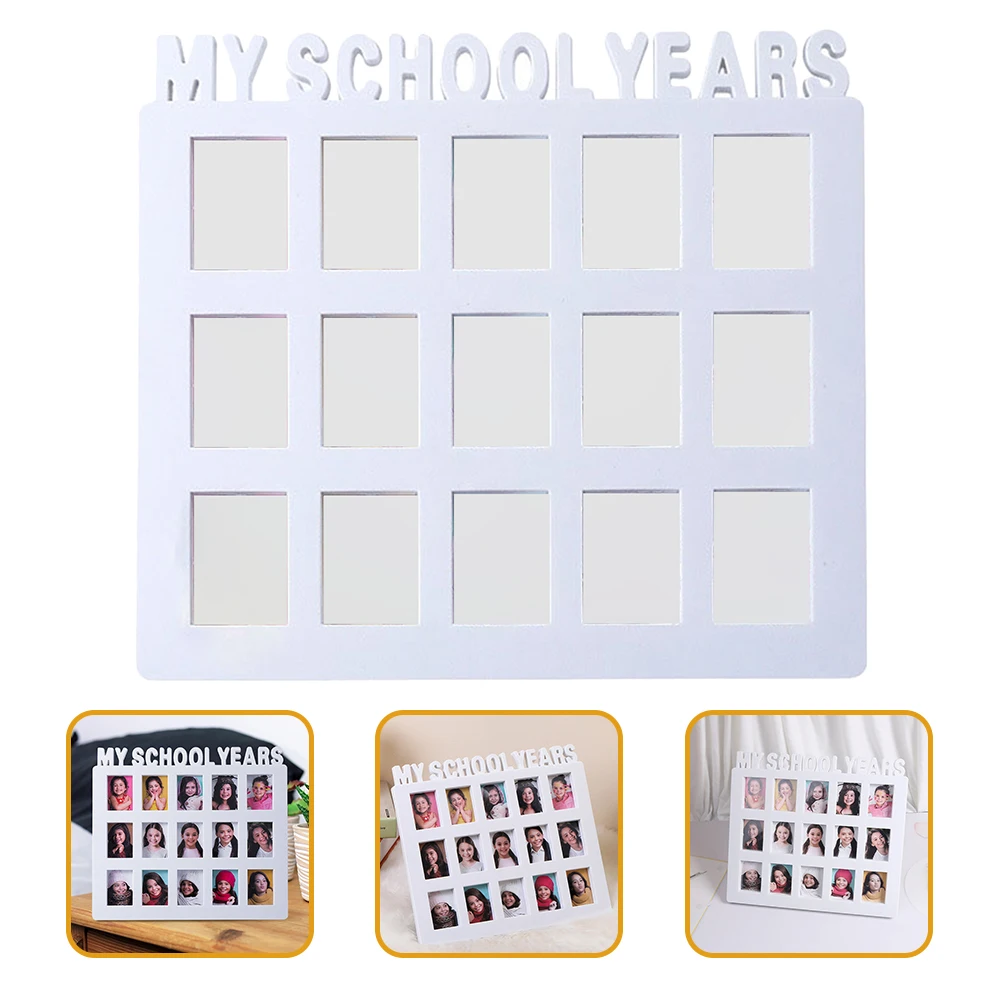 

School Years Photo Frame Excellent Craft Chic Design for Kids School Picture Collage Frame Graduation Memory Display