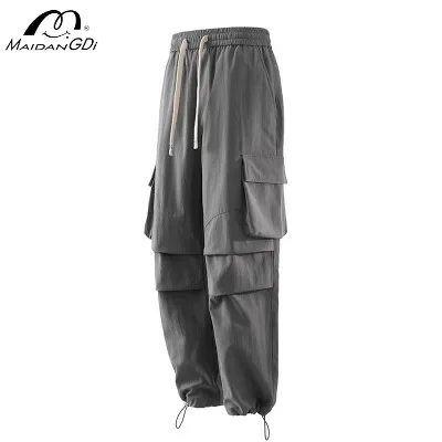 

MAIDANGDI American Workwear Pants Men's Loose Outdoor Hiking Pants Sports Casual Pants Daily Traveling