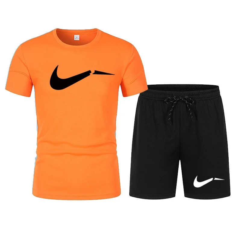 2026 men's summer T-shirt and shorts set, casual and fashionable short sleeved T-shirt combination, breathable sportswear - Image 5
