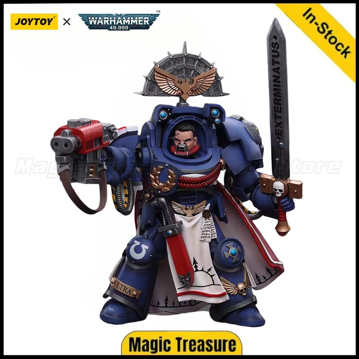 

【В наличии】JOYTOY 1/18 Фигурка Warhammer 40K Ultramarines Terminator CaptainModel Игрушка в подарок