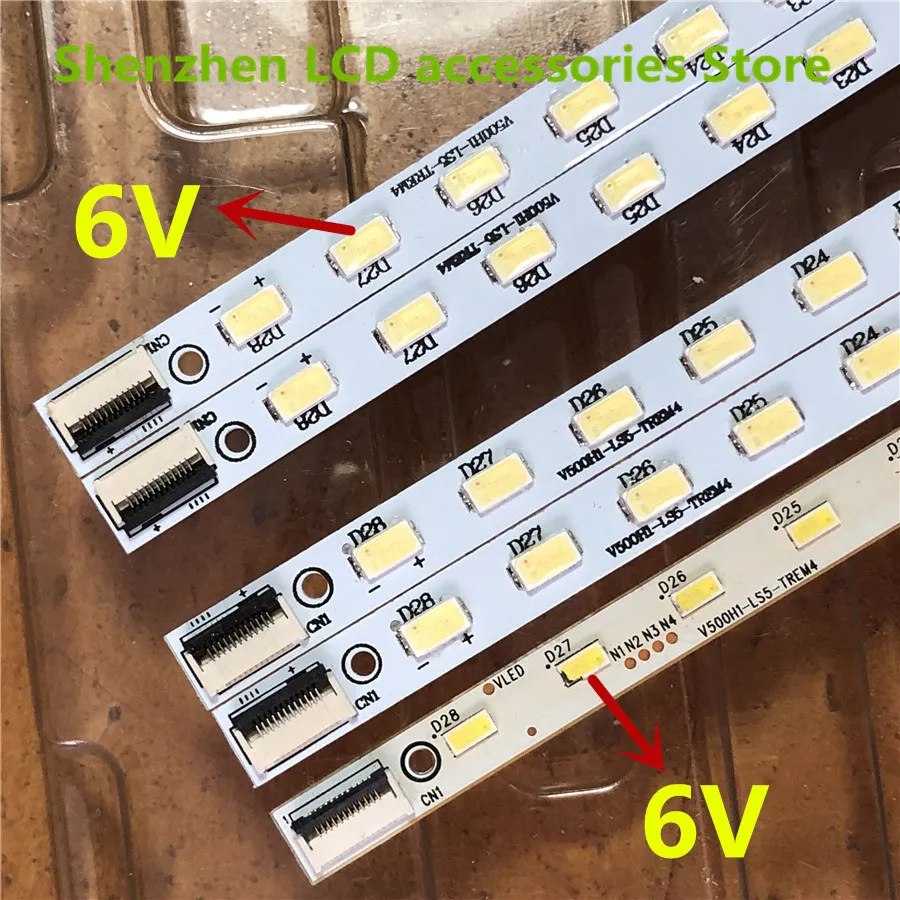Cho Trái Và Phải Cho TCL L50E5000A Bài Đèn V500H1-LS5-TREM6/TLEM6 1 Cái = 28LED 315MM Chất Lượng Tốt 100%