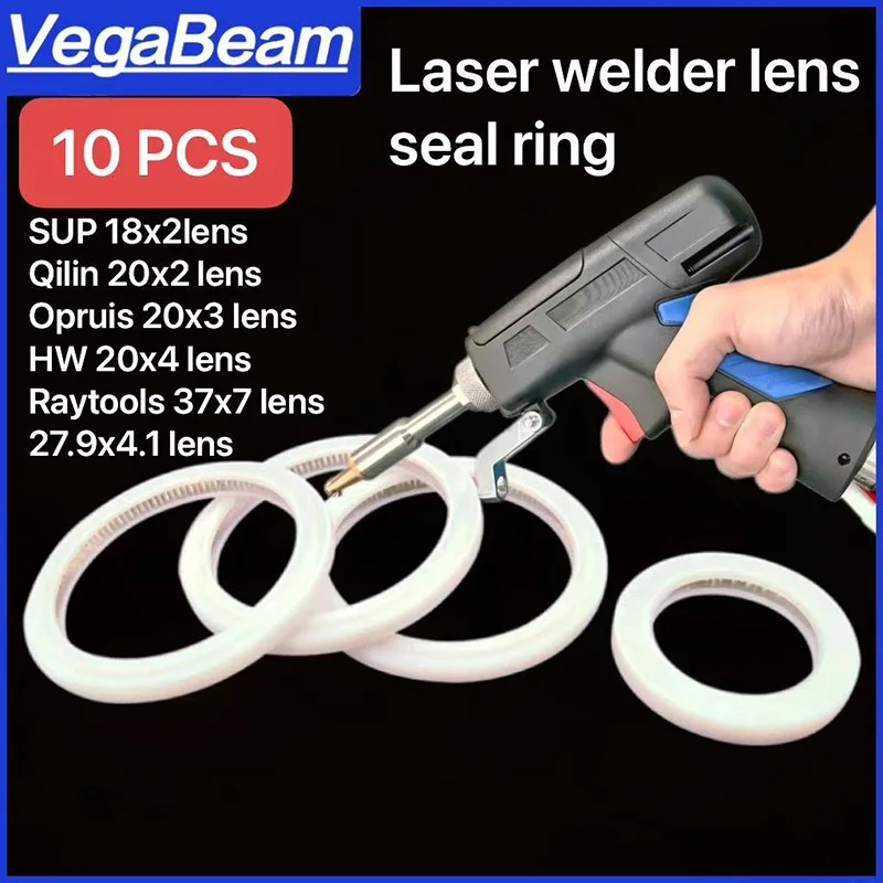 10 PCS Laser Sealing O-Ring & Protective Lens Sealing Ring for SUP Raytools WSX HW Qilin 18x2 20x2 20x3 27.9x4.1 37x7 Lens Sizes