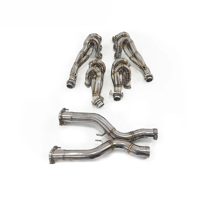 Exhaust System Performance Manifold for Ferrari 599 V12 6.0L 2006-2012 Stainless Steel Auto Racing Header with Middle Pipes