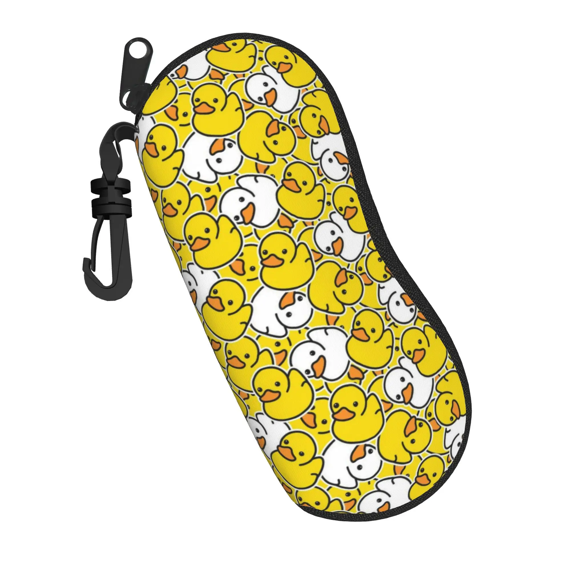 cartoon yellow duck shower Merchandise Glasses Case for Women Men Convenient Zipper  Glasses Storage Box Gift Glasses Box