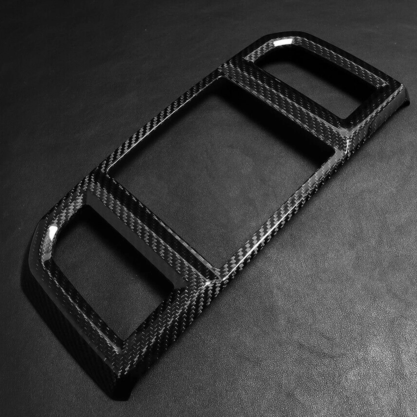 

For Ford F-150 Raptor 2015-2020 Real Dry Carbon Fiber Rear Air Conditioning Outlet Vent Trim Cover Car Modification Accessories