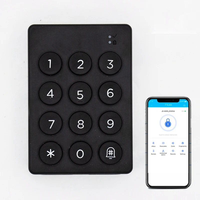 TTLOCK Wireless Digital Keypad Work With TTLOCK Bluetooth Smart Devices Fingerprint Lock