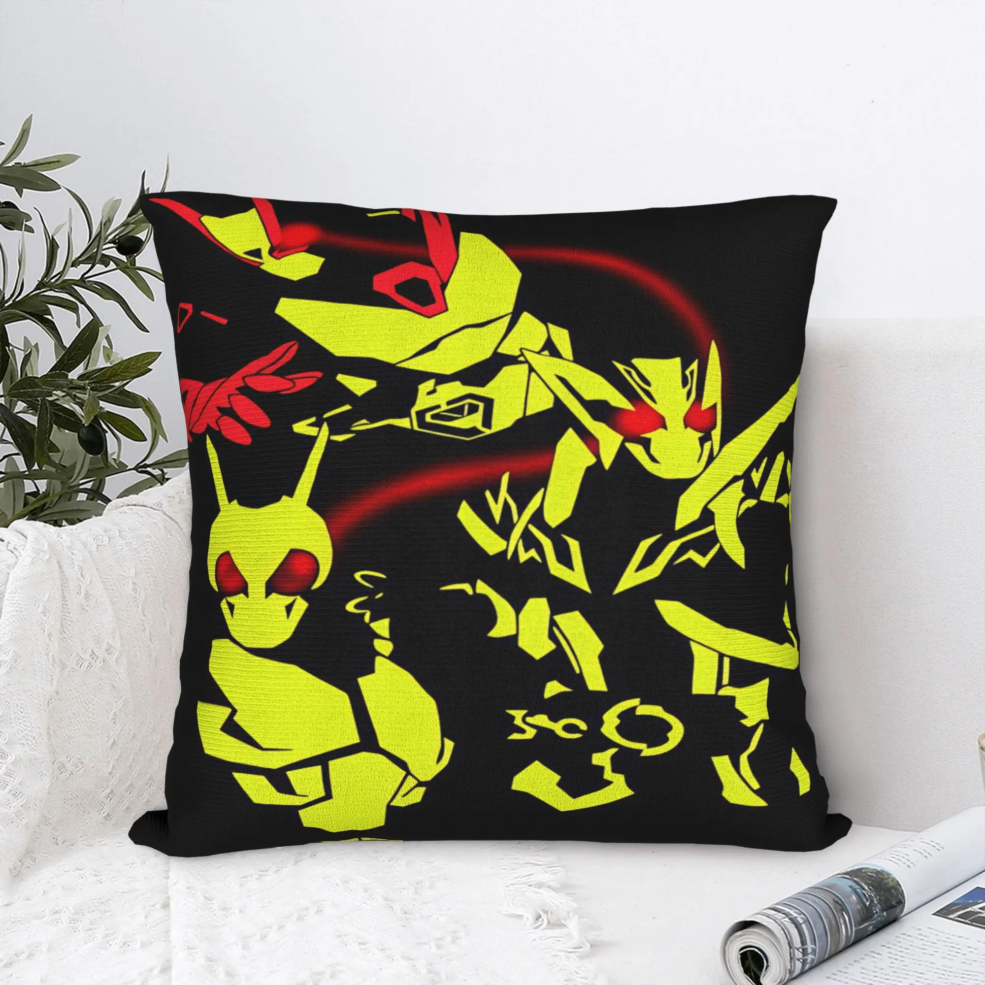 Kamen Riders Pillow Case  Vintage Pillow Cover Print Pillowcases For Office Car Home Decor