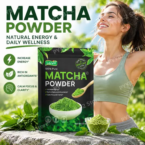 Matcha Green Tea Powder Energy & Calm Focus with Antioxidant Support, Stone-Ground, Vegan Gluten Free, 33 Servings (100g)