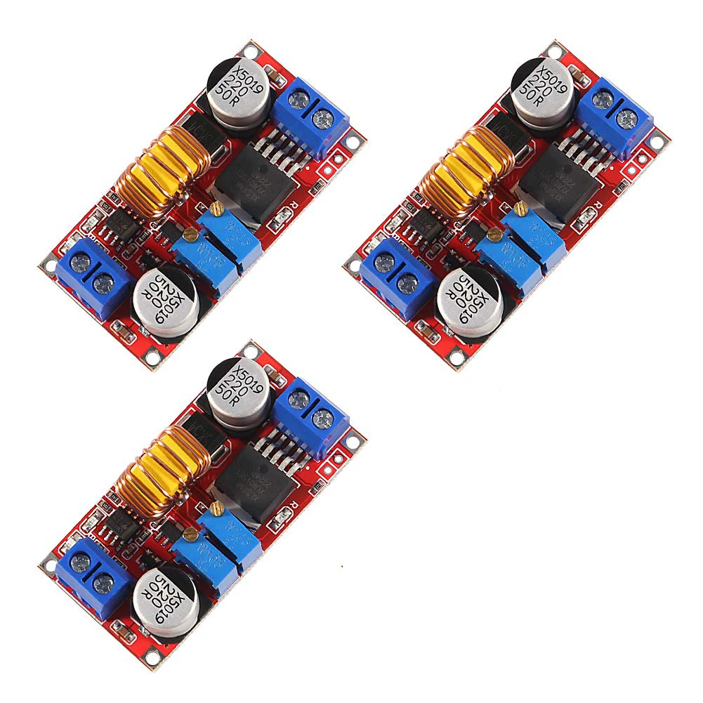 3 szt. 5A DC-DC regulowany konwerter Buck XL4015 4-38V do 1.25-36V obniżający napięcie zasilania regulator napięcia moduł zasilania