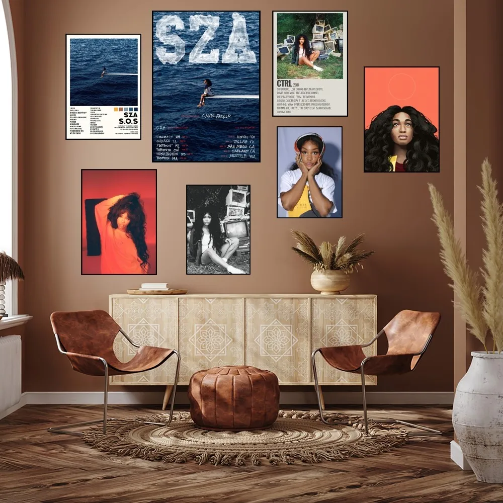 Singer SZA Album Sos Poster Prints Wall Painting Bedroom Living Room Decoration Office Small