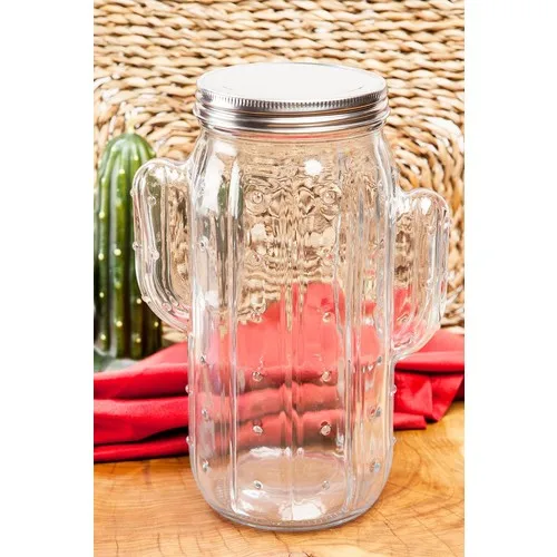 M'art Home Cactus'n 1550 ml Glass Jar With Lid 22,6 cm