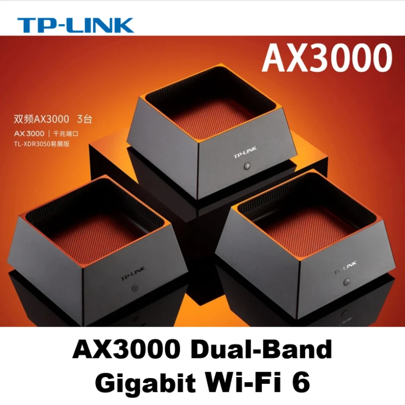 

TP-Link AX3000 Whole Home Mesh Wi-Fi 6 System Dual-Band, 3 10/100M/1000M Adaptive WAN/LAN Ports, TL-XDR3050 Mesh Version