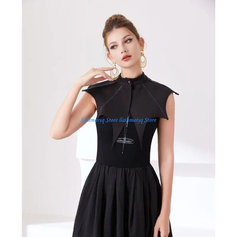 573B Trendy Detachable Ruffled Collar Wrist Cuffs For Everyday Office Casual Outfits