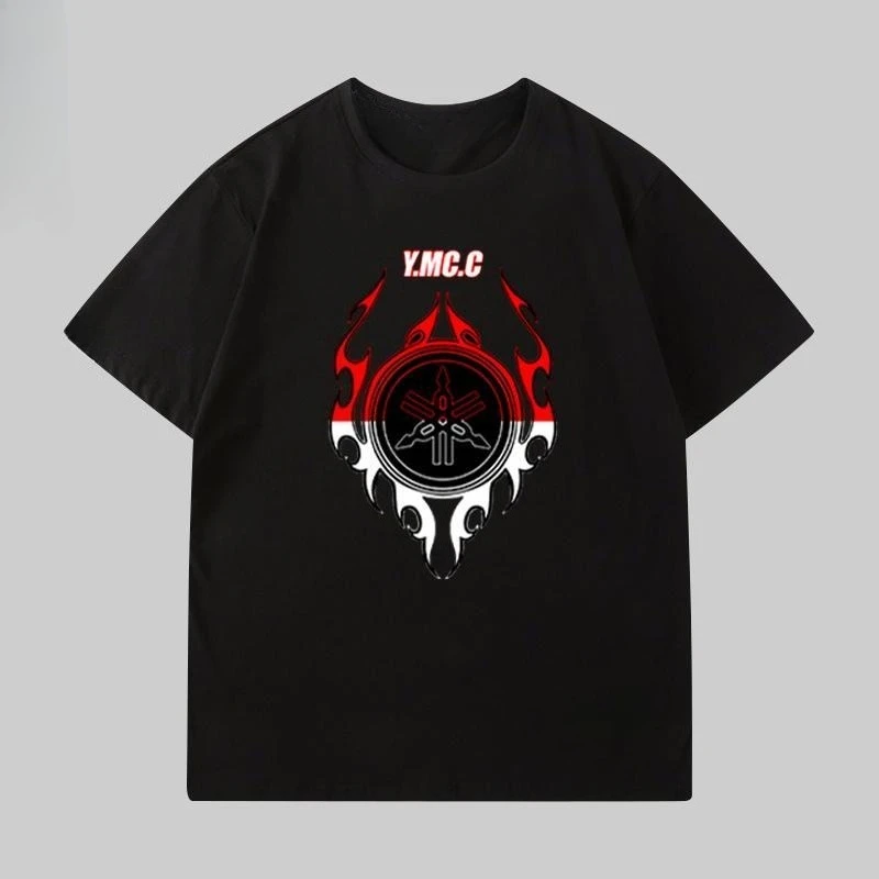 

Yamaha New Biker Fanatic Style T-Shirt Men Yamaha Motorcycle Biker Enthusiast Car Club Men's Loose Plus Size Short Sleeve