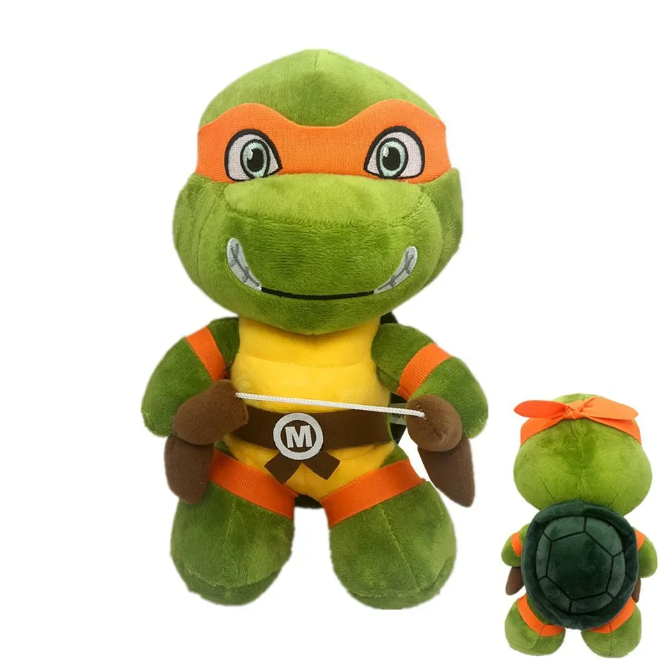 25cm TMNT Plush Toy Teenage Mutant Ninja Turtles Plush Toy Cute Anime Creative Doll Presents for Girl and Boy Gifts Kawaii