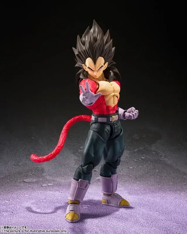 Original SH Figuarts Dragon Ball SHF GT Super Saiyan 4 Vegeta Goku Figura SSj4 figura de acción juguetes de modelos coleccionables regalos