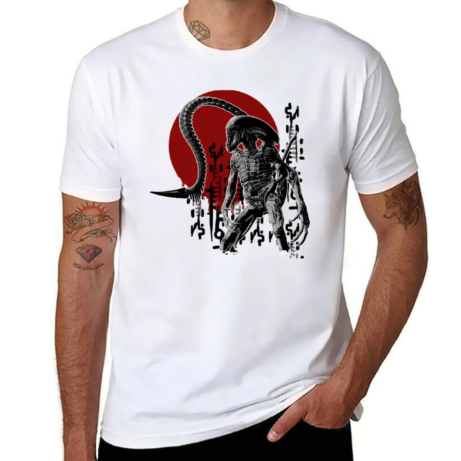 

brand shirts quality high man Xenomorph luxury graphic t shirts t man T-Shirt