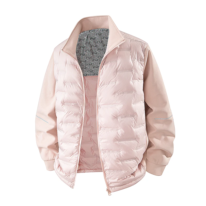 High-quality new, lightweight, warm, fashionable, cool, windproof stand-up collar down jacket for both men and women